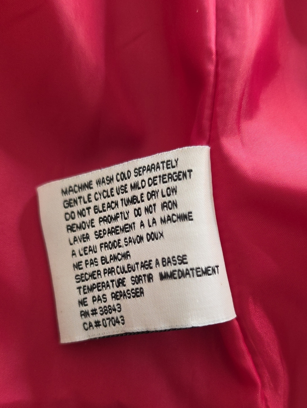 NWOT DKNY Raspberry Utility Anorak Jacket - Picture 11 of 12